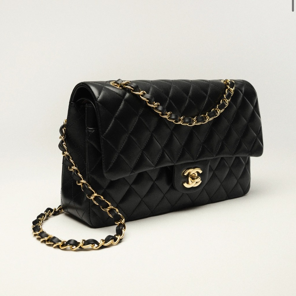 Chanel Classic Black Quilted Shoulder Bag